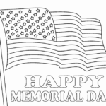 Memorial Day Flag Coloring Page Coloring Pages 4 U