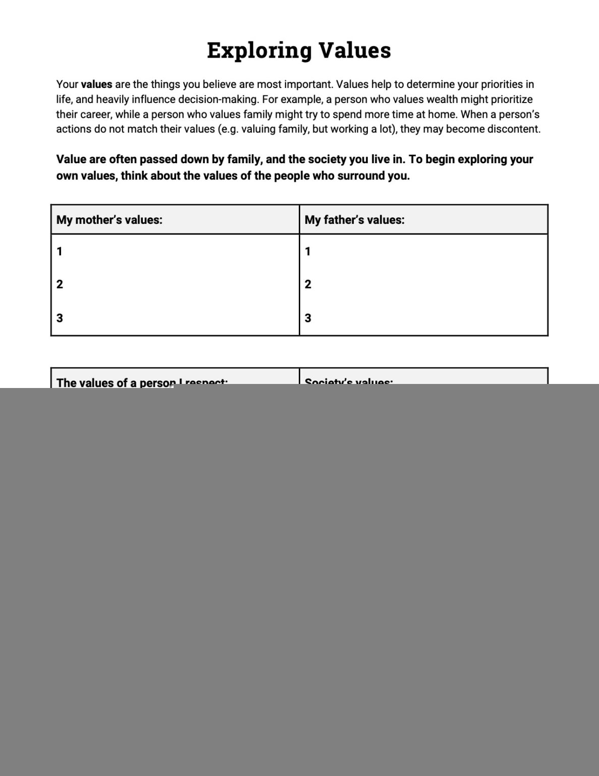 Mental Health Worksheets Printable Ronald Worksheets