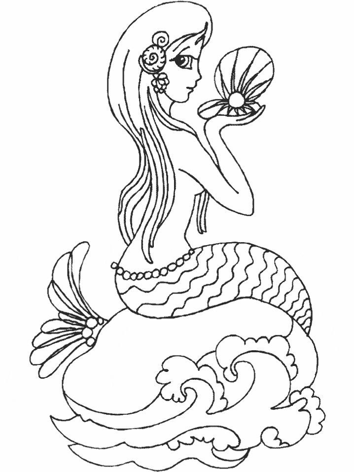 Coloring Pages Mermaids