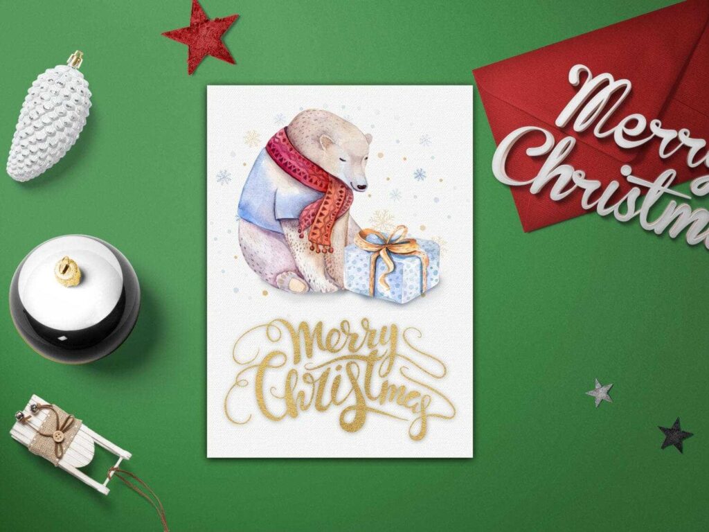 Merry Christmas Card Template Diy Christmas Card Templates Xmas