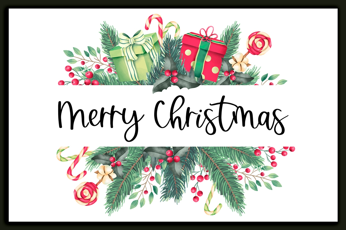 printable merry christmas cards free