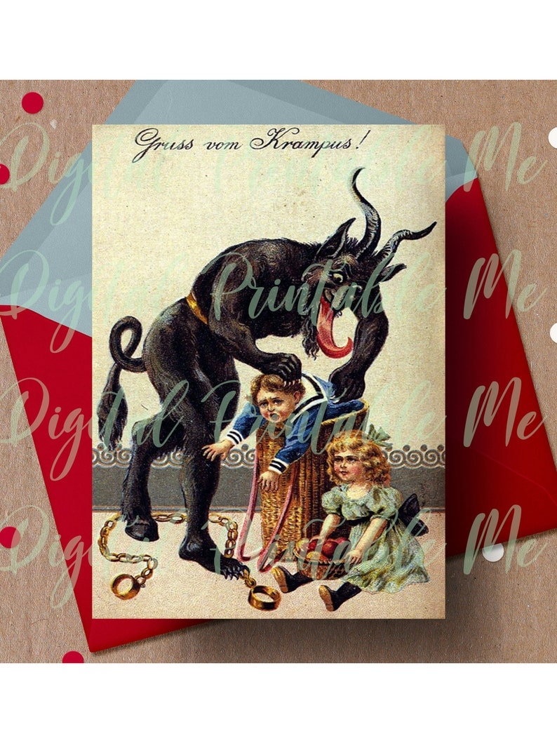 printable krampus cards