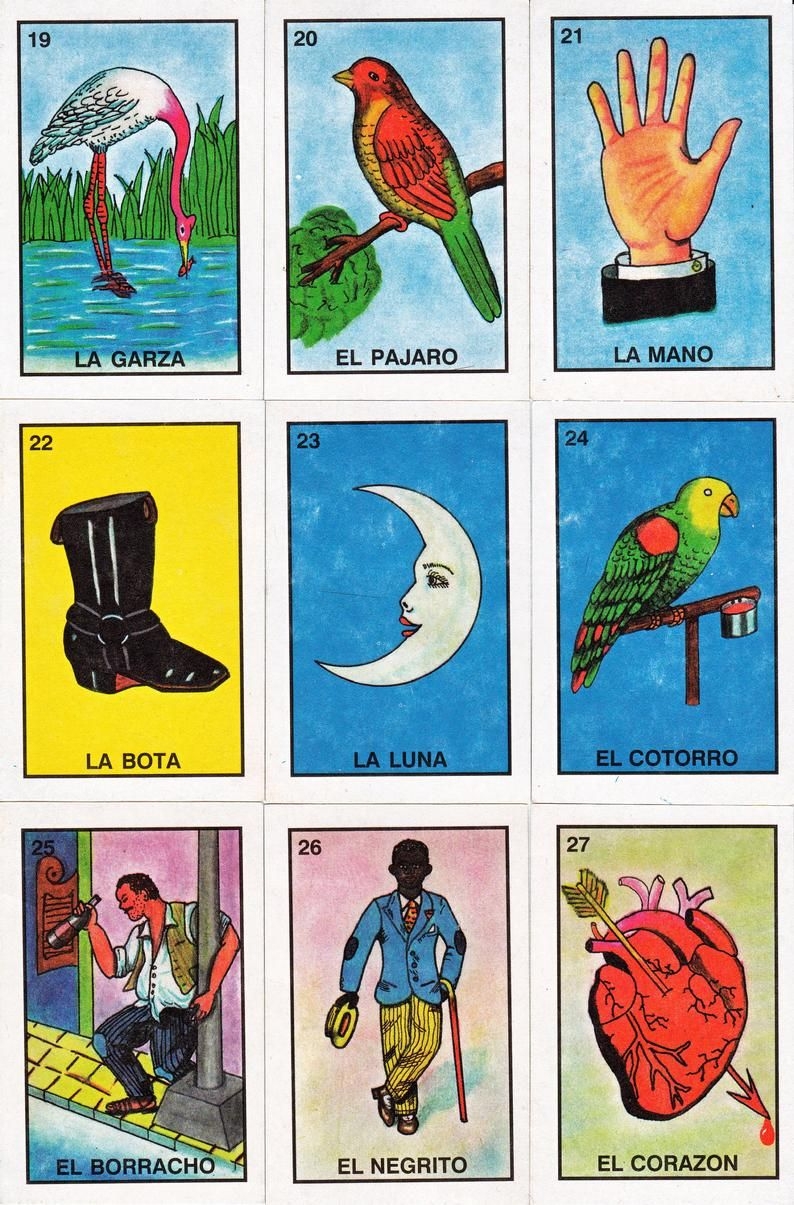 printable mini loteria cards