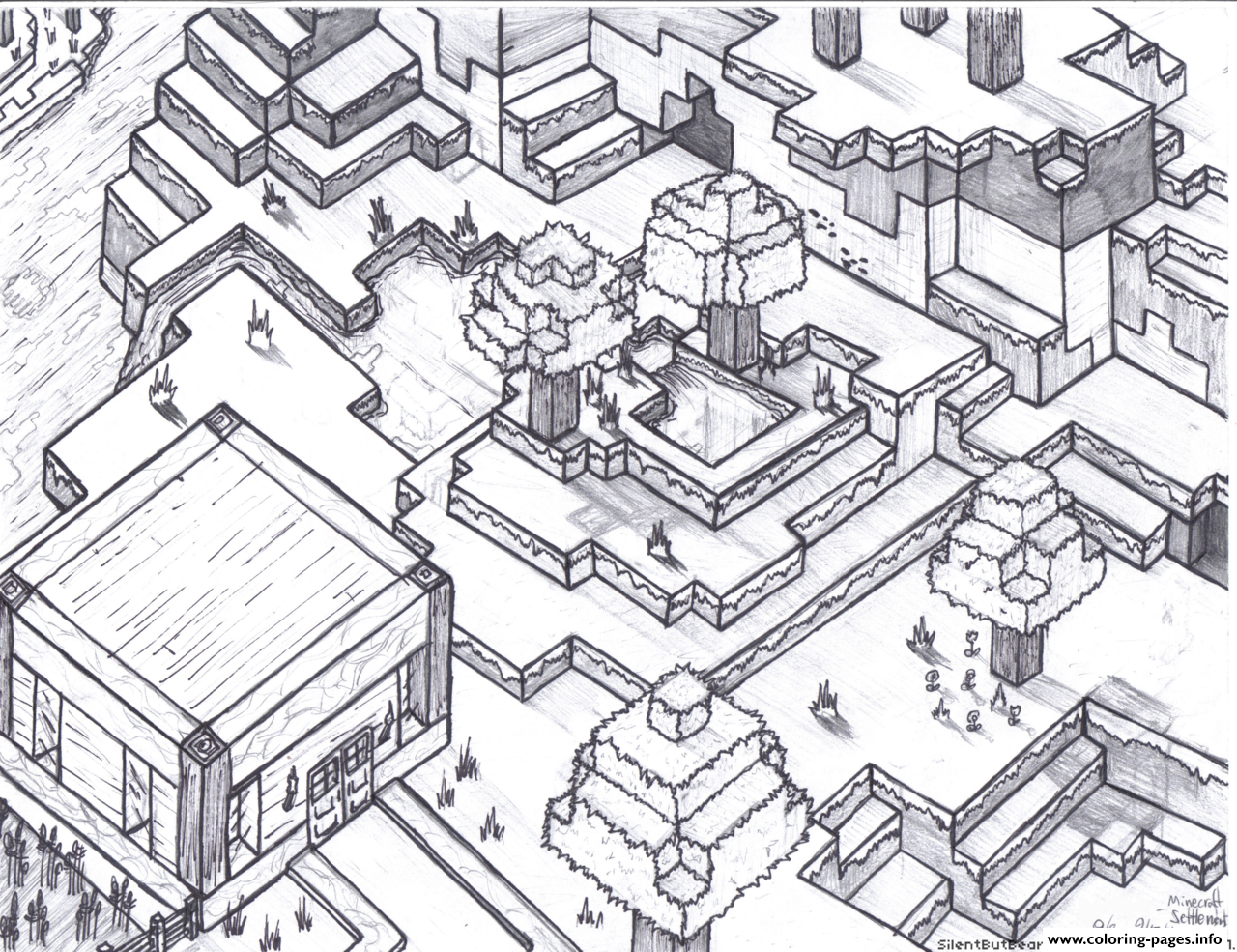 Coloring Pages Minecraft Free