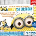 Minions Birthday Invitation 6 By Templatemansion On DeviantArt