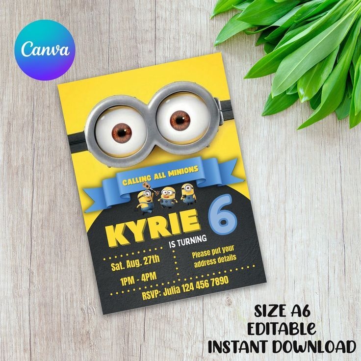Minions Birthday Invitation Template