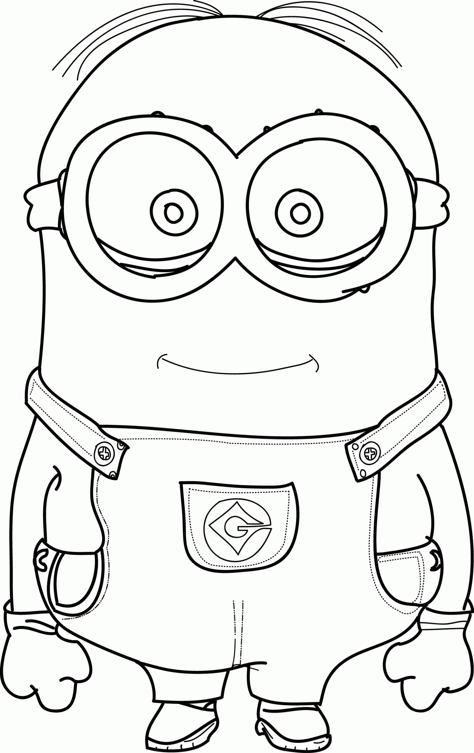Minions Coloring Pages Bob Coloring Home