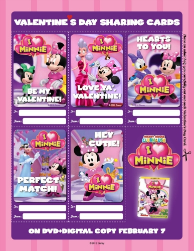 Minnie Mouse Printable Valentine 39 s Day Cards Mama Likes This