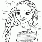 Moana Portrait Coloring Printable Page COLORING PAGES PRINTABLE COM