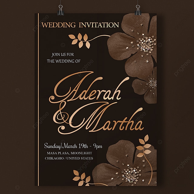 Modern Classy Wedding Invitation Template Download On Pngtree