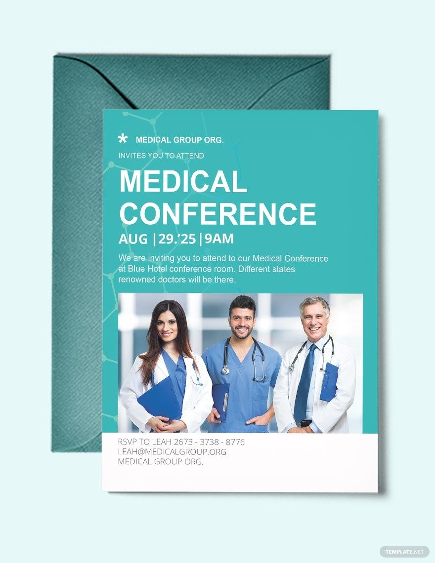 Modern Conference Invitation Template In Publisher PSD Word Pages 