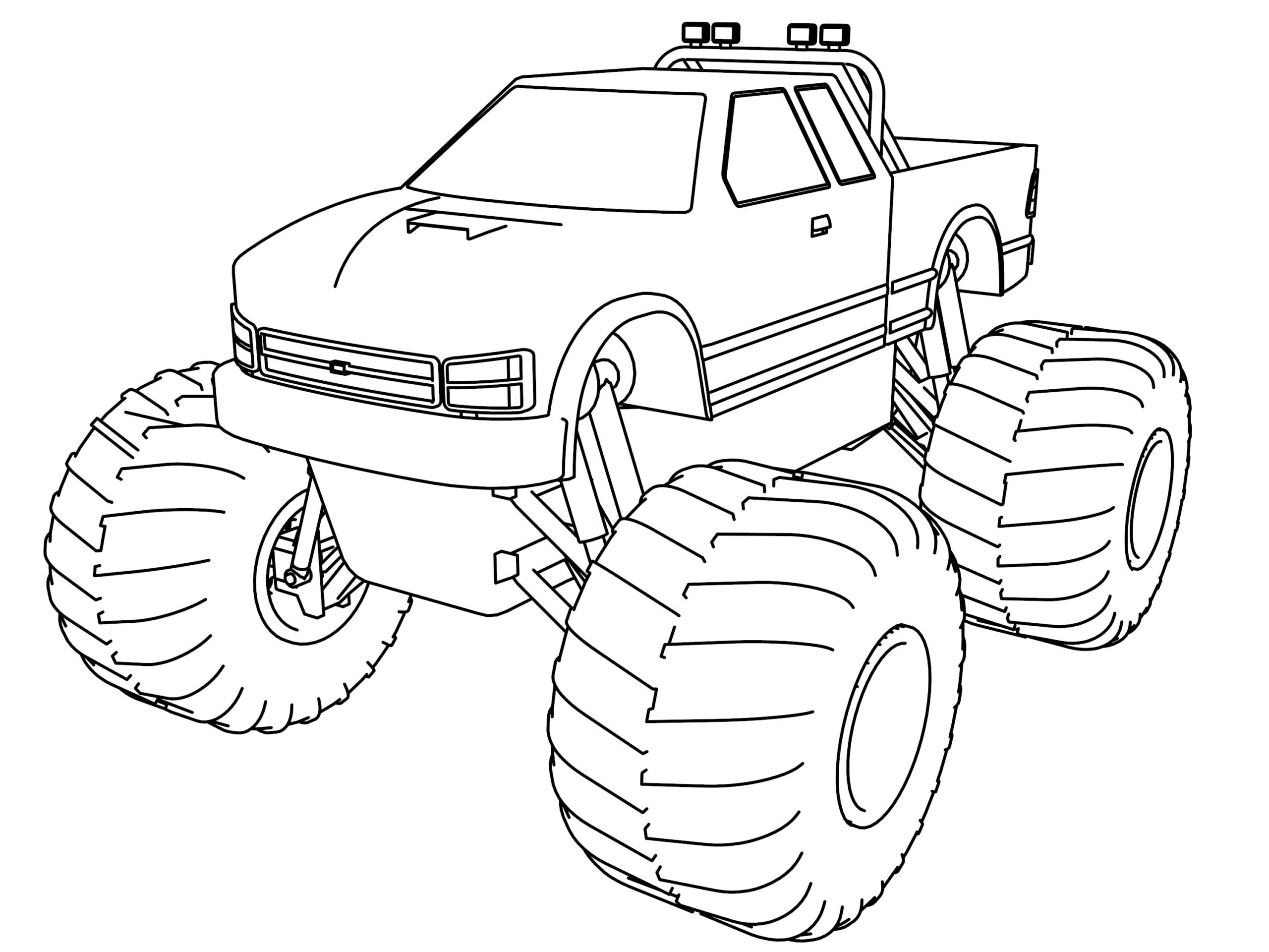 Monster Truck Coloring Page