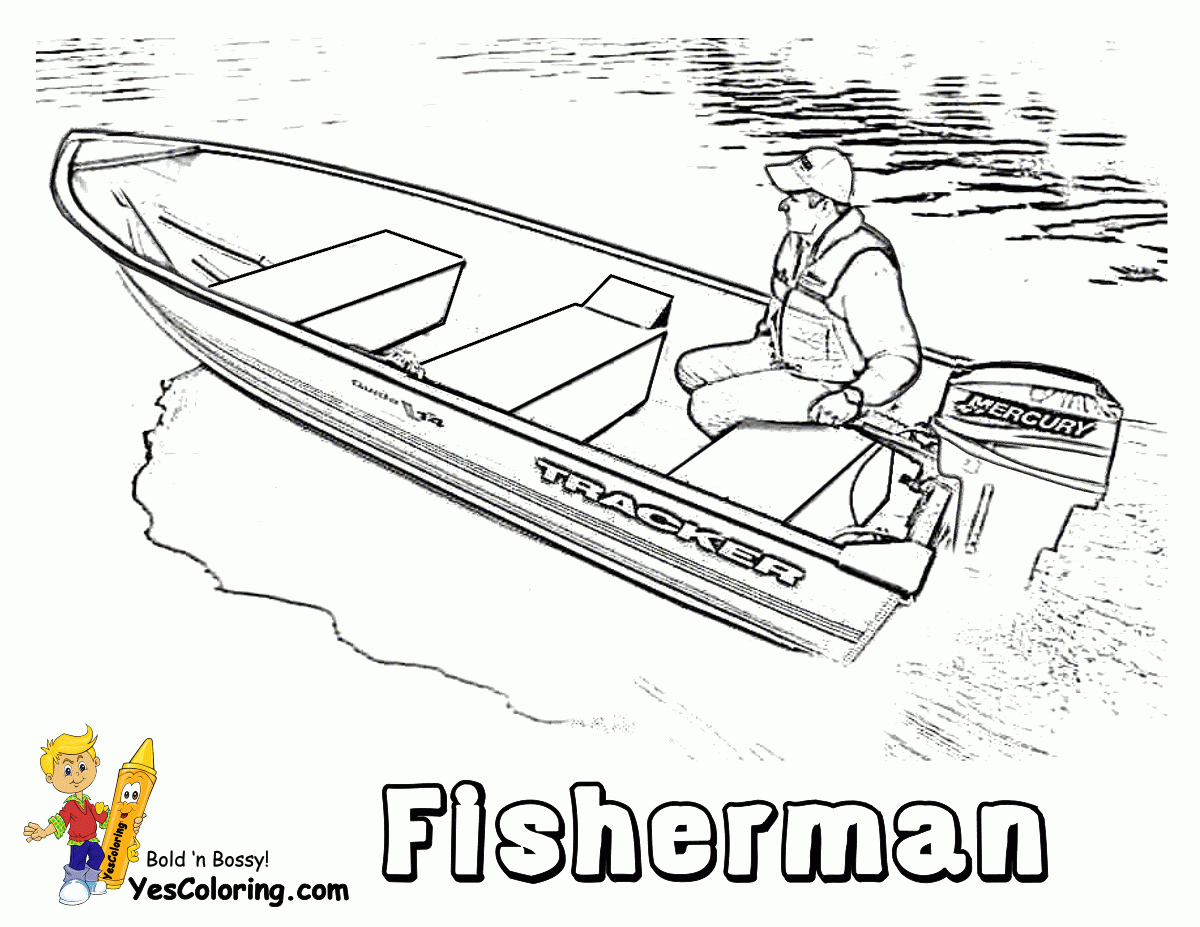 Boat Coloring Page