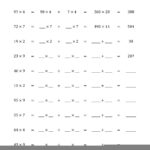 Multiplication Associative Property Worksheets Multiplication Worksheets