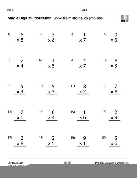 Multiplication Drills 3s Multiplication Worksheets
