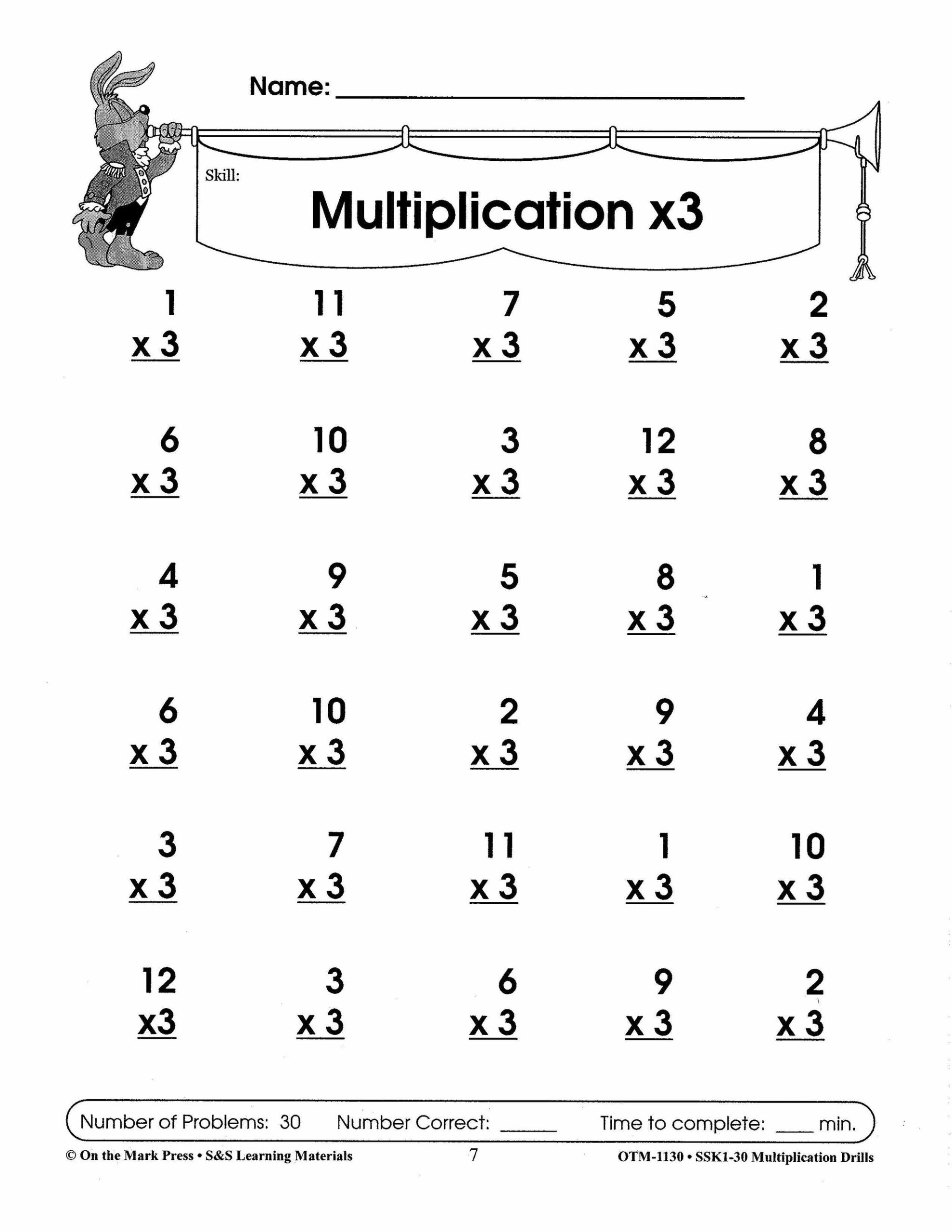 multiplication worksheets 5