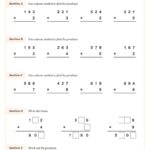 Multiplying 3 Digits By 1 Digit Worksheet Printable PDF 4th