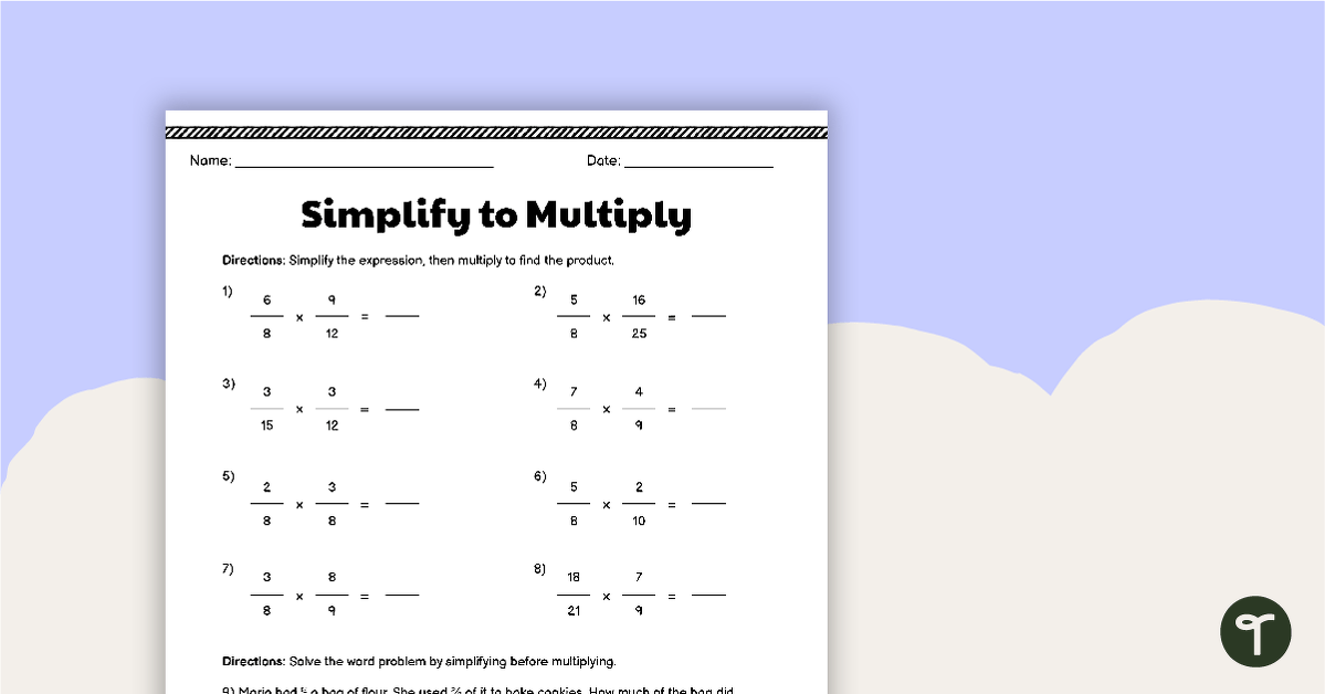 Multiplying Fractions Visual Worksheet Download Worksheets Library