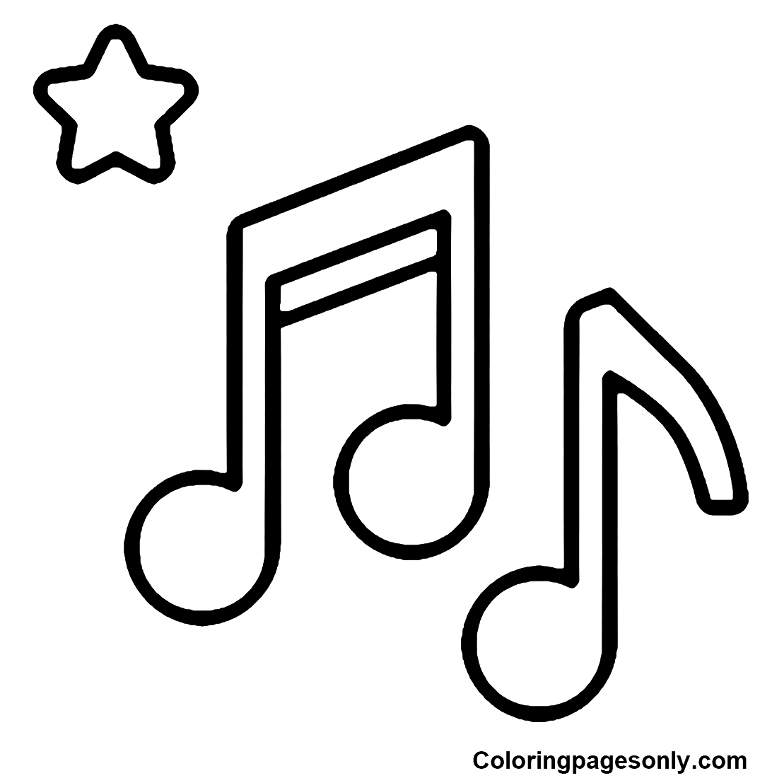 Coloring Pages Of Music