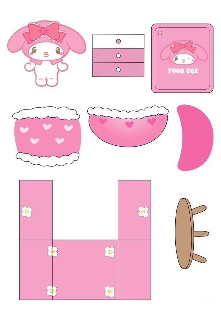 My Melody Paper Doll Printable Farm1 fieldagent