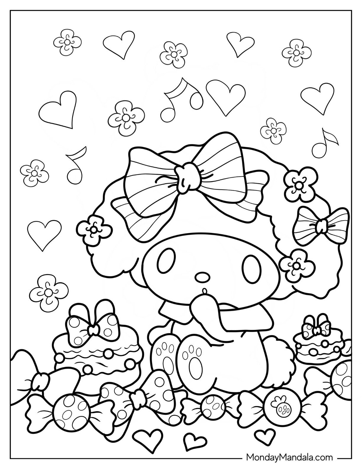 My Melody Printable Printable World Holiday Vrogue co