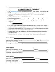 My Next Move Worksheet Career Day docx Name MYNEXTMOVE ORG WORKSHEET 