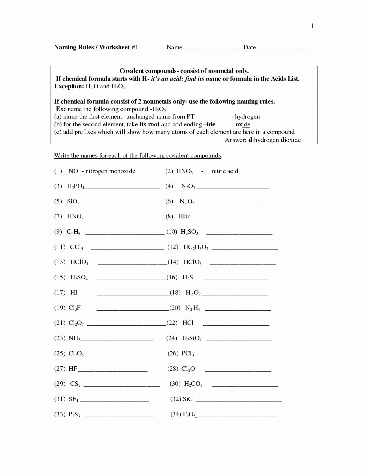 naming of ionic compounds worksheet