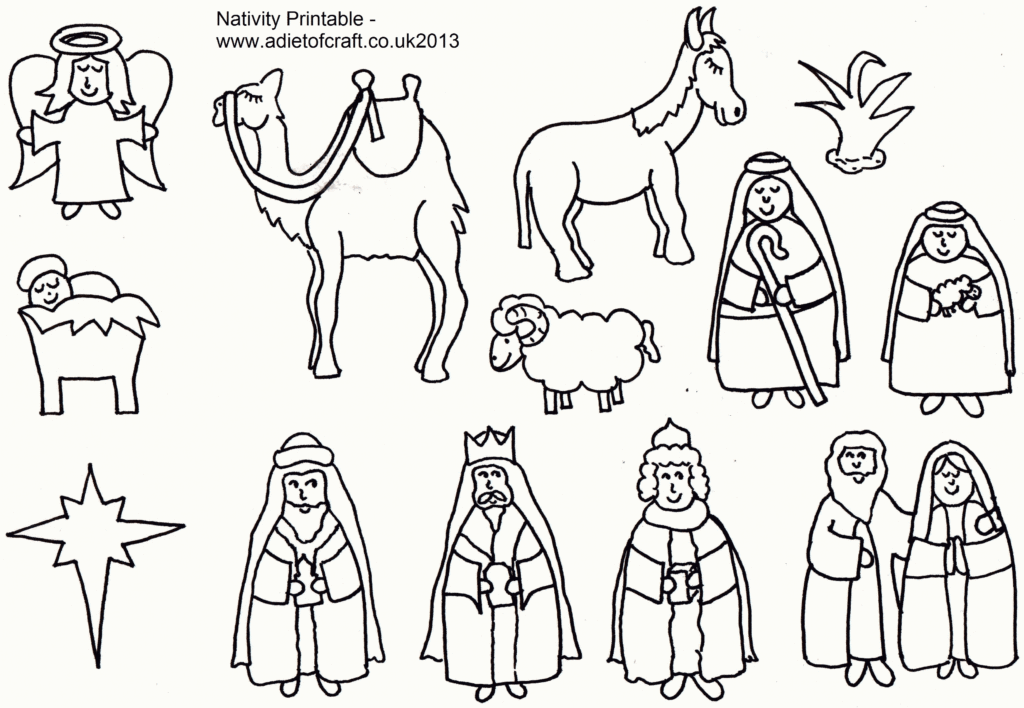 Nativity Free Coloring Pages Printable Coloring Home
