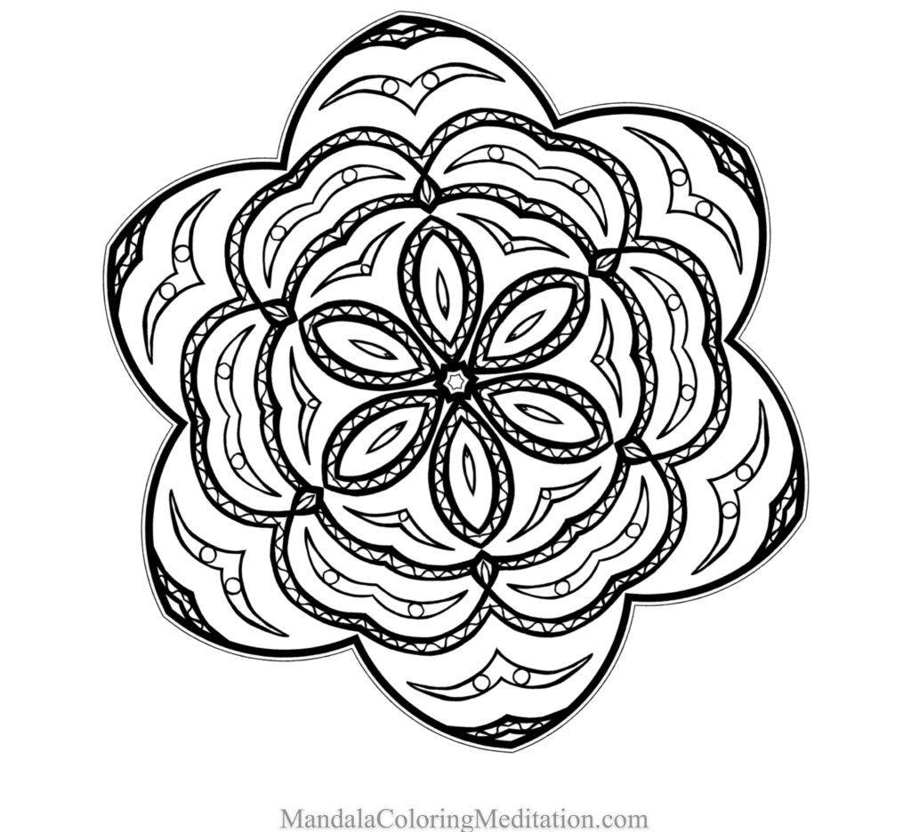 New Free Mandala Coloring Page