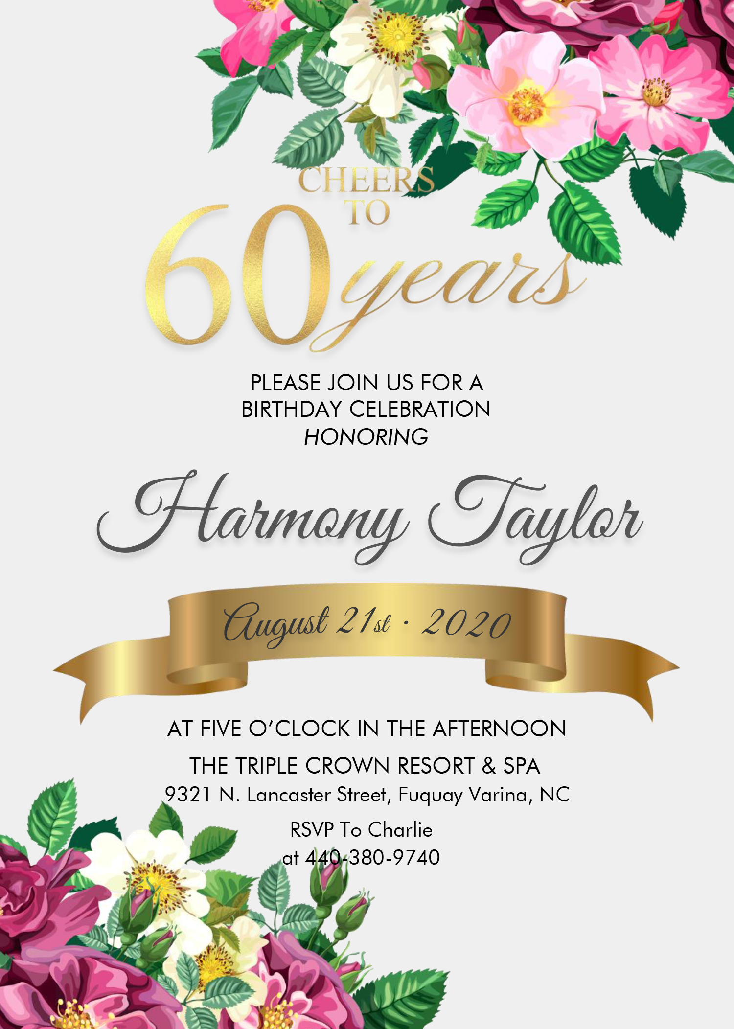 editable 60th birthday invitation templates