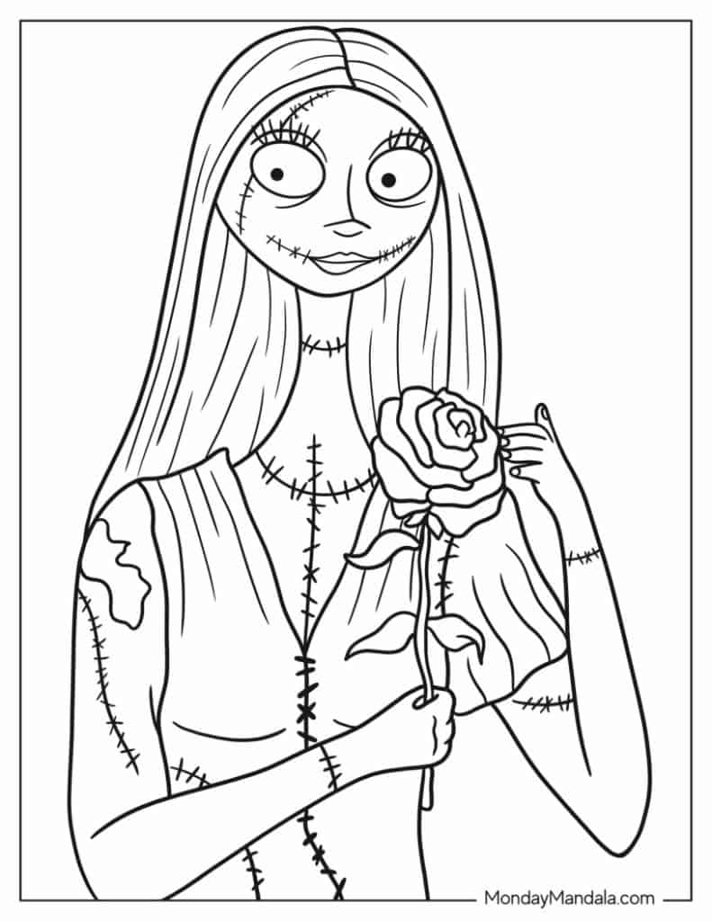 Jack Nightmare Before Christmas Coloring Pages