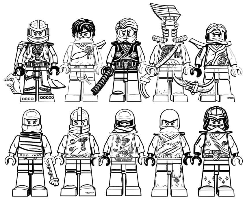 free ninjago coloring pages