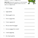 Noun Verb Or Adjective Worksheets 15 Worksheets Worksheets