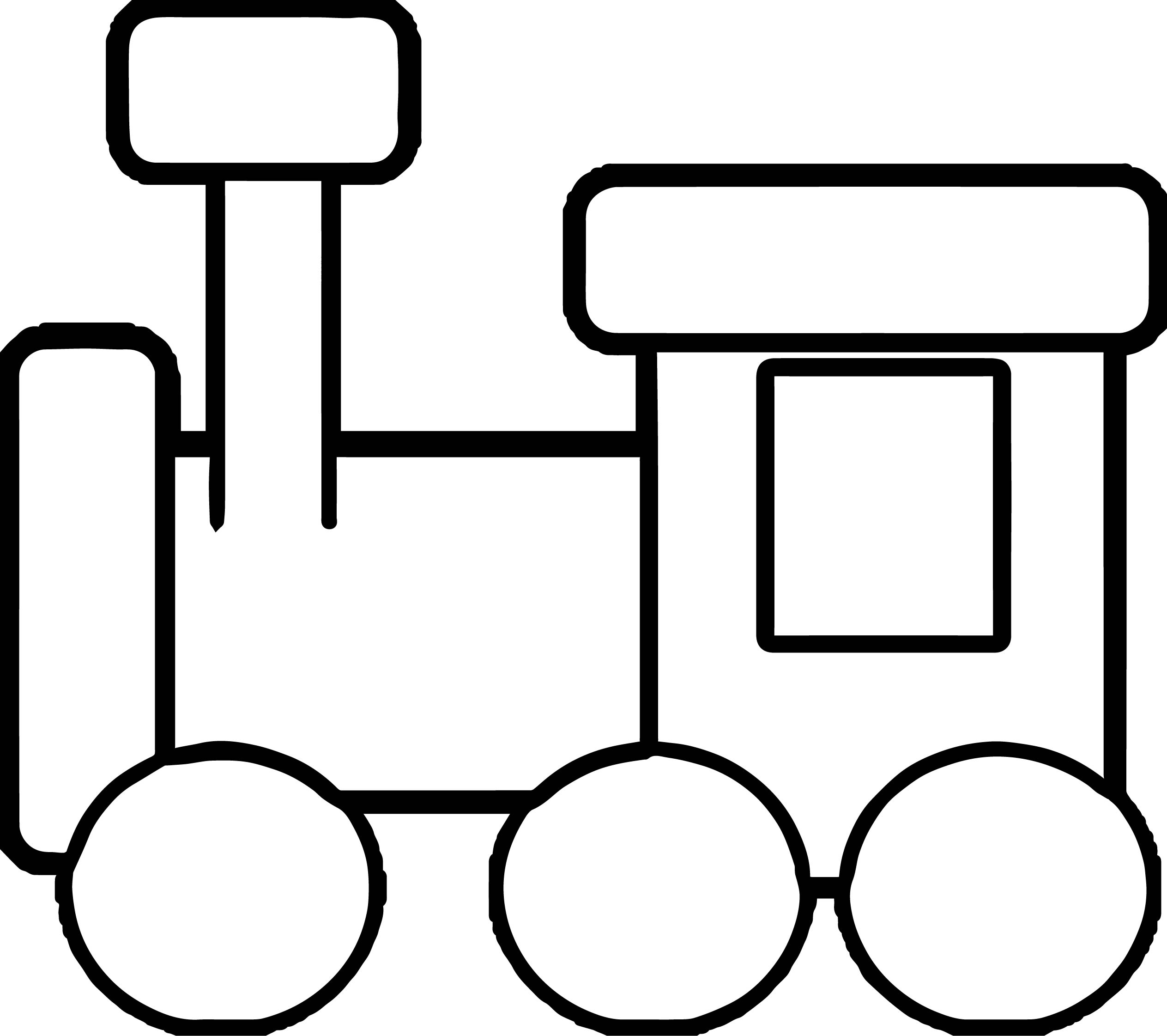 Coloring Page Train