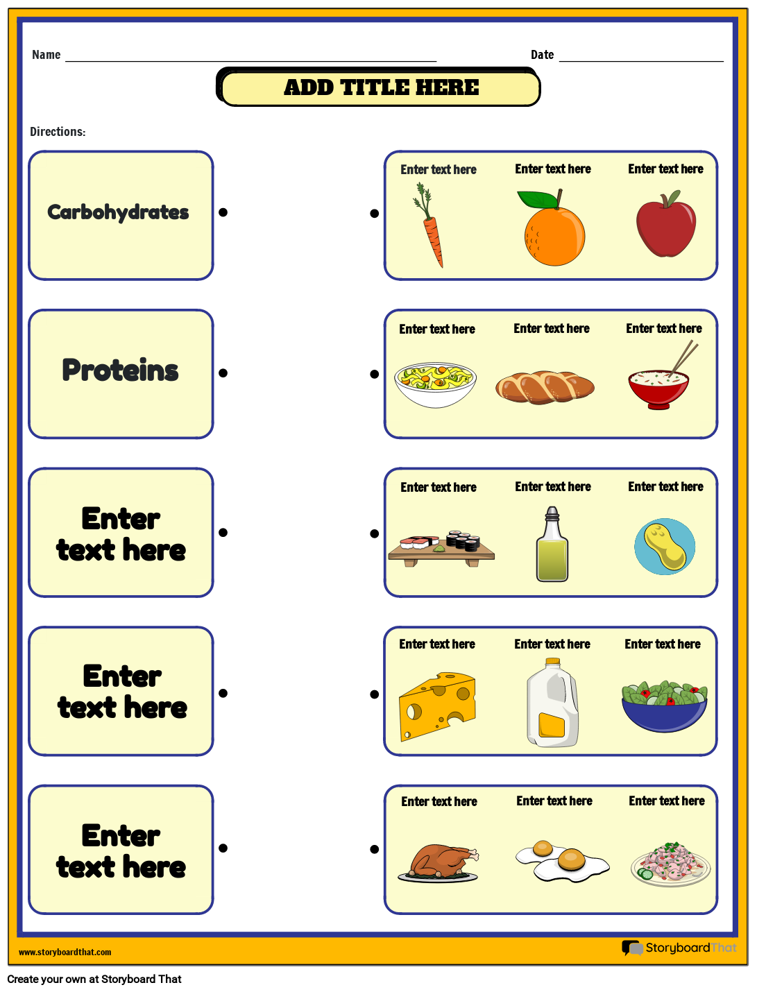 nutrition worksheets