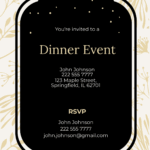 Official Dinner Invitation Card Template Free Infoupdate