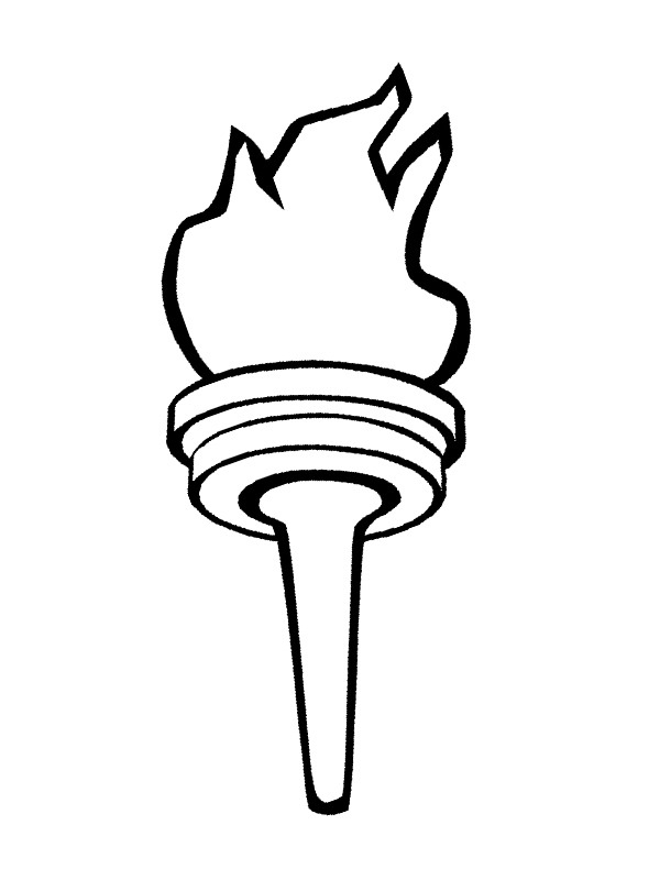 Olympic Flame Coloring Page Funny Coloring Pages