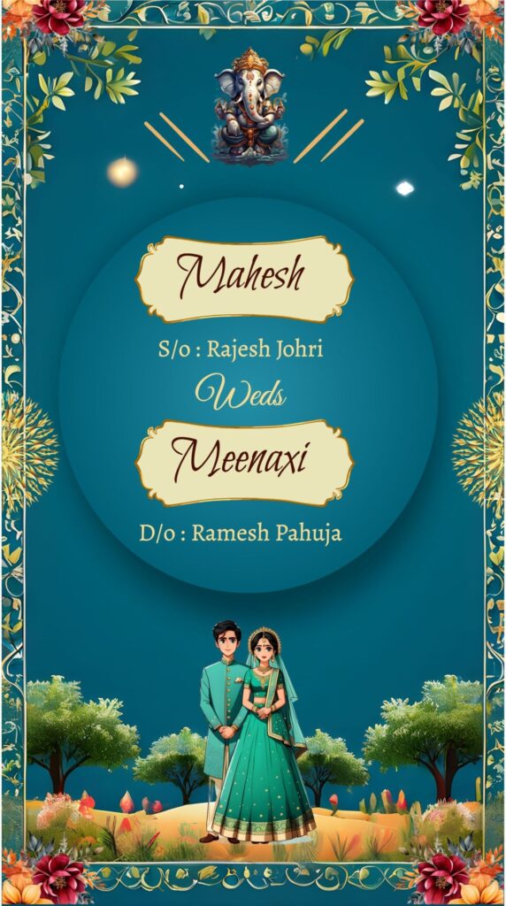 Online Wedding E Invite Full Customizable E Invite Card Template
