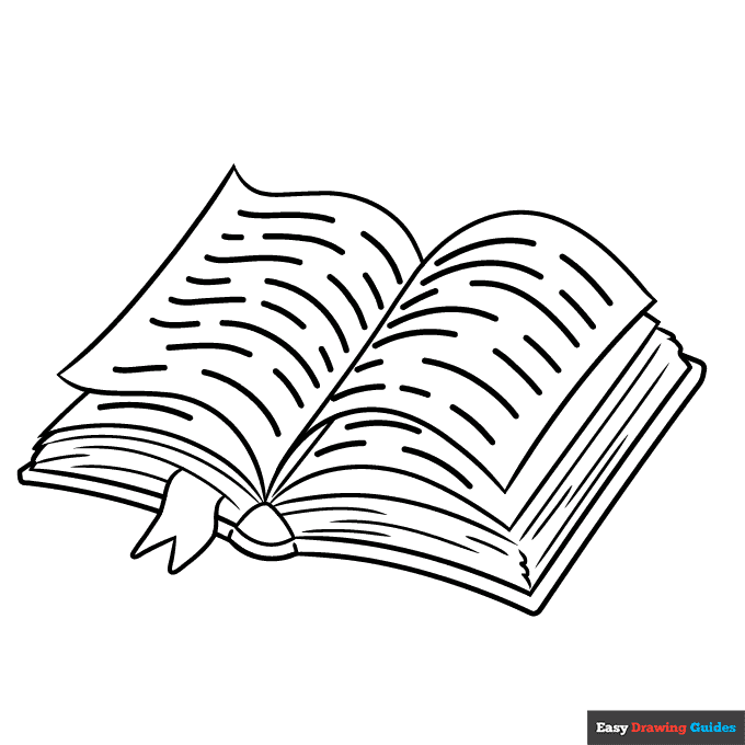 Book Coloring Page