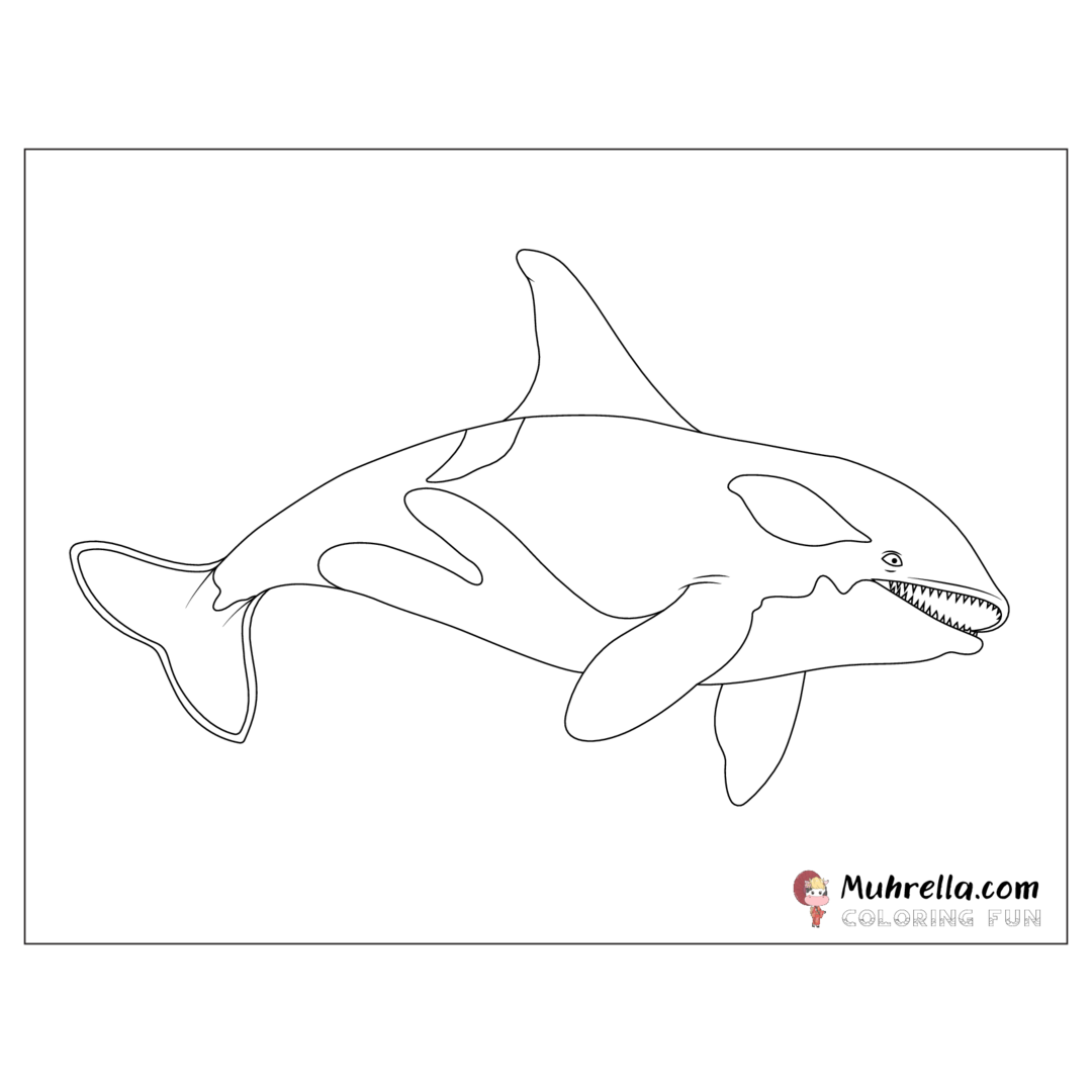 Orca Coloring Page