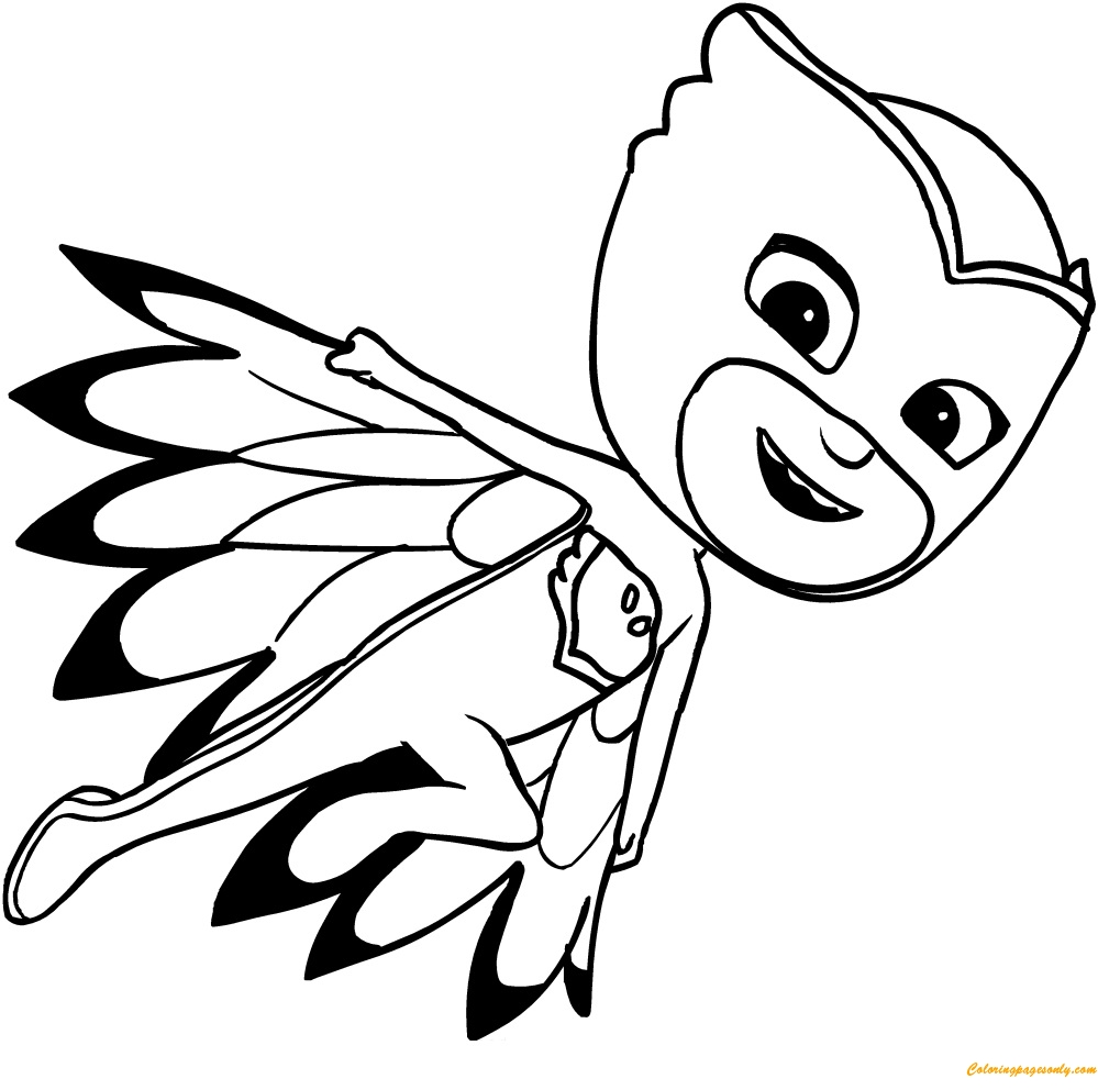 free pj mask coloring pages