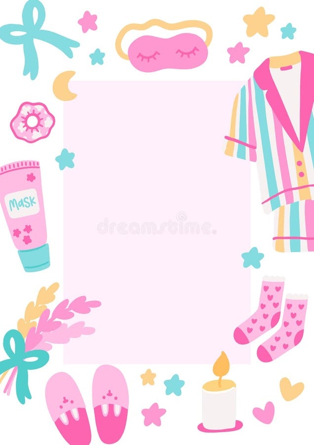 editable pajama party invitation template