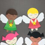 Paper Angels Easy Christmas Angel Craft WITH TEMPLATE