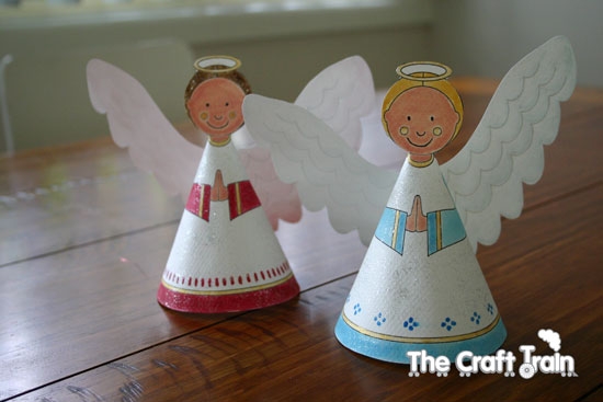 Paper Craft NEW 874 PAPER ANGELS CRAFT TRAIN