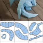 Papercraft Dragon Little Dragon Baby Paper Craft Model PDF Inspire