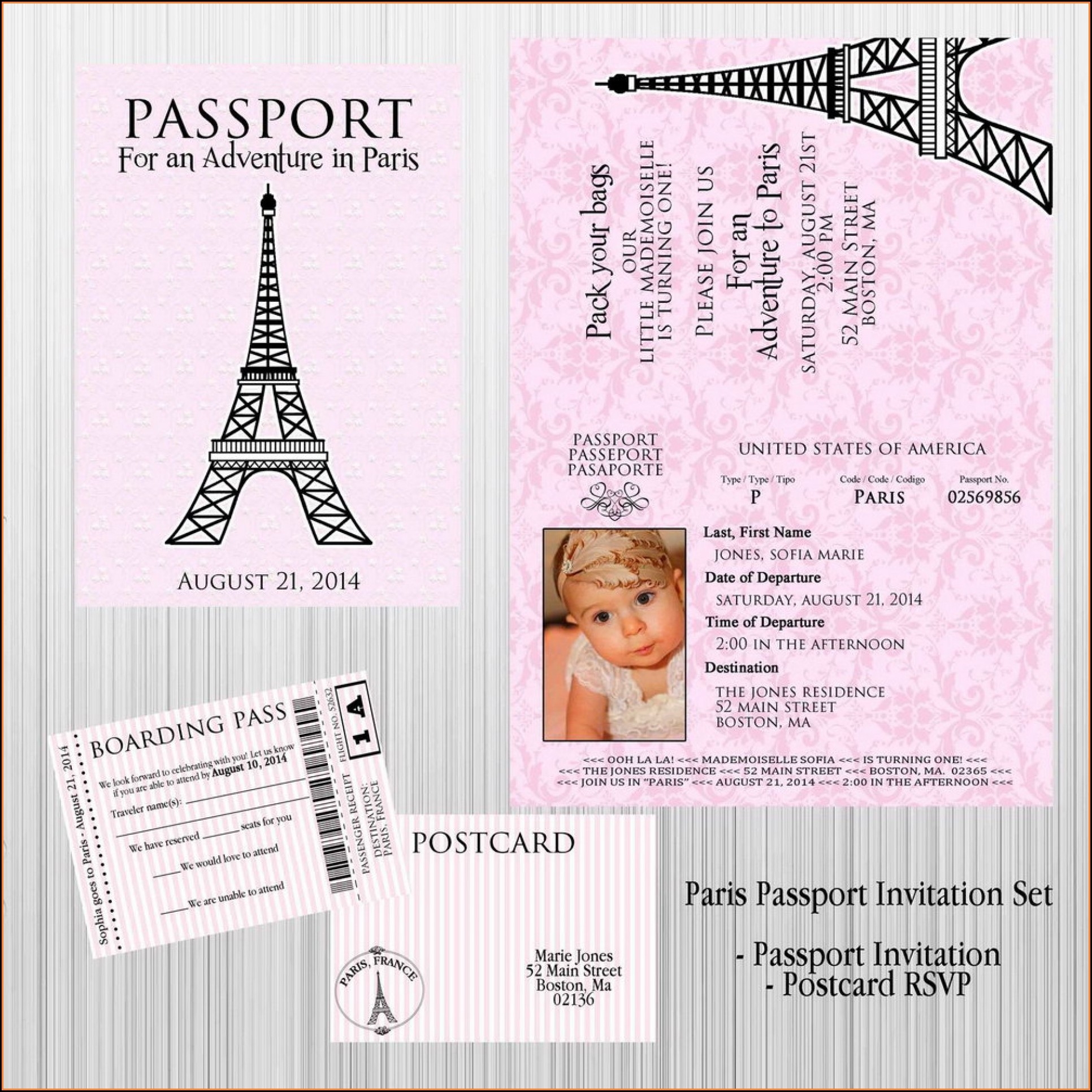 Passport Invitation Template Editable Template 2 Resume Examples 