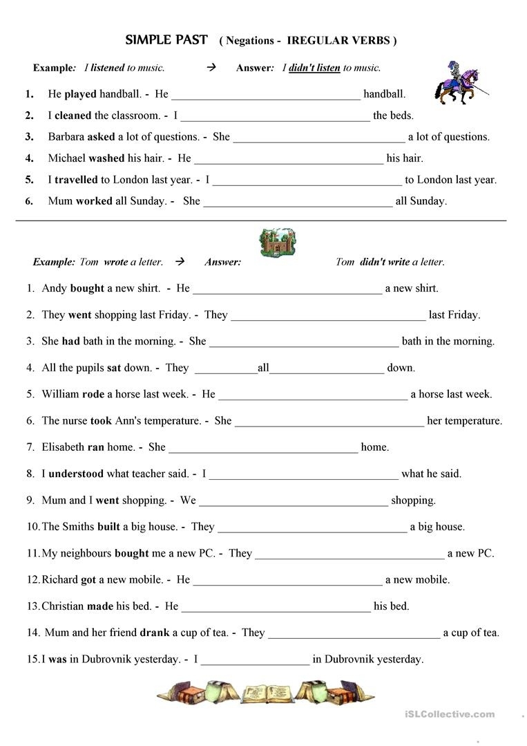 Past Form Of Irregular Verbs Worksheet Printable Word Searches