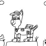 Paw Patrol Color Sheet Chase Infoupdate