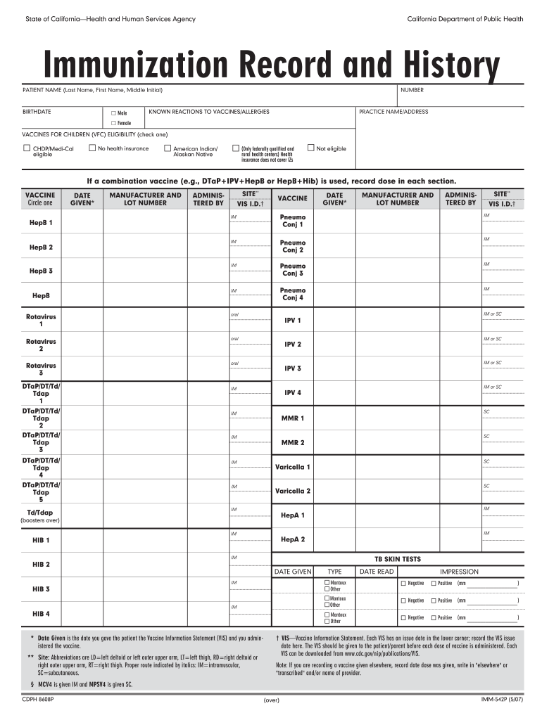 printable covid immunization card pdf