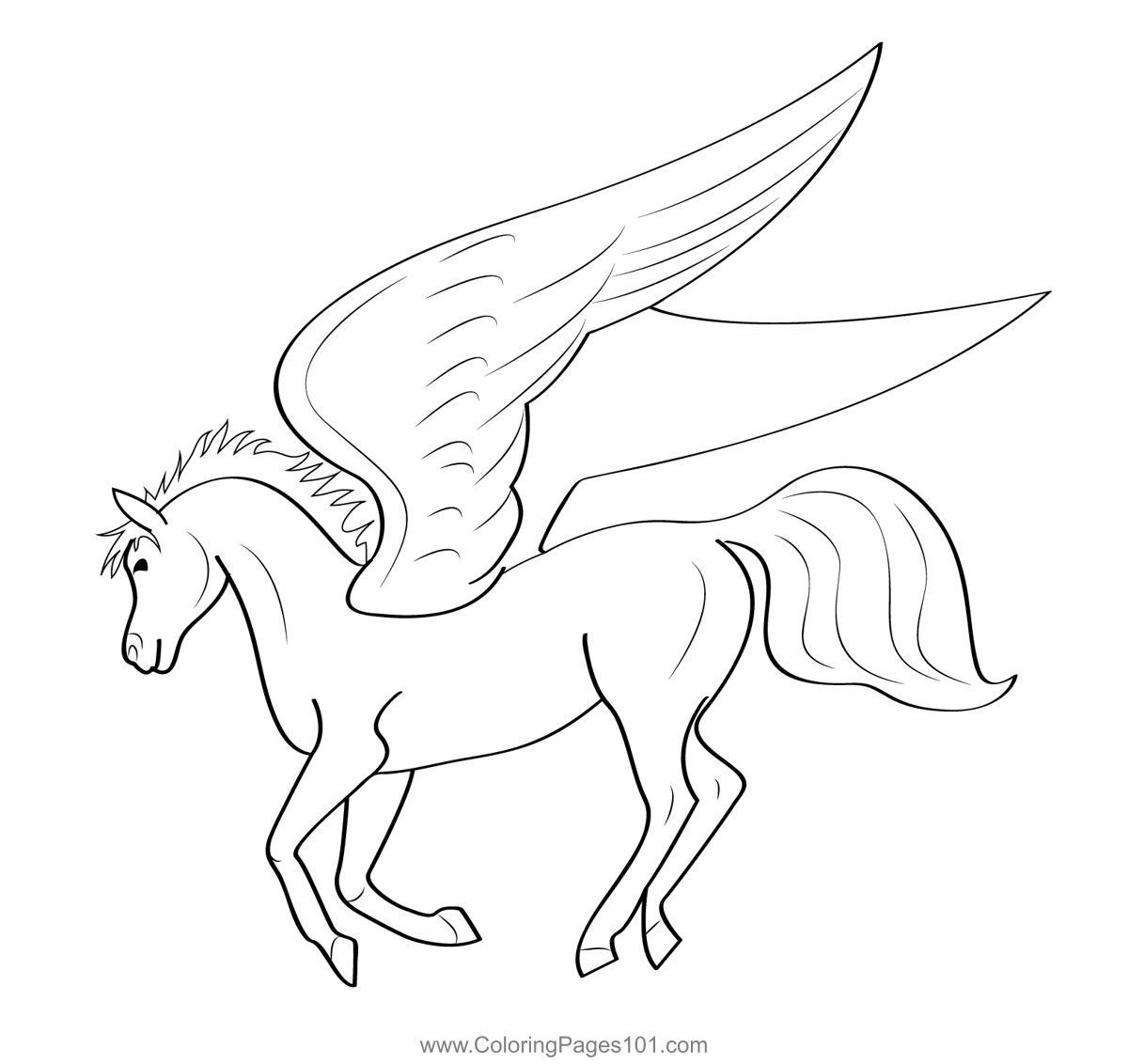 Coloring Pages Of Pegasus